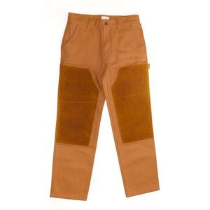 Aime Leon Dore Size Small 30 32 Waxed Carpenter Double Knee Canvas Pants Brown